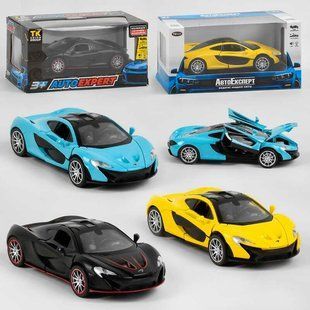 Машинка 79404 "Авто Експерт", 3 кольори, металопластик, 1:32, світло, звук, інерція, відчиняються двері, капот 79404 фото
