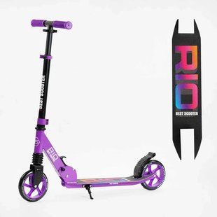 Дитячий двоколісний самокат для дівчинки "Best Scooter" R-84240, колеса PU 145 мм, передній амортизатор R-84240 фото