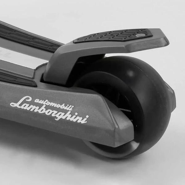 Самокат триколісний дитячий Lamborghini LB-40500 Сірий, складаний алюмінієве кермо, колеса PU зі світлом LB-40500 фото