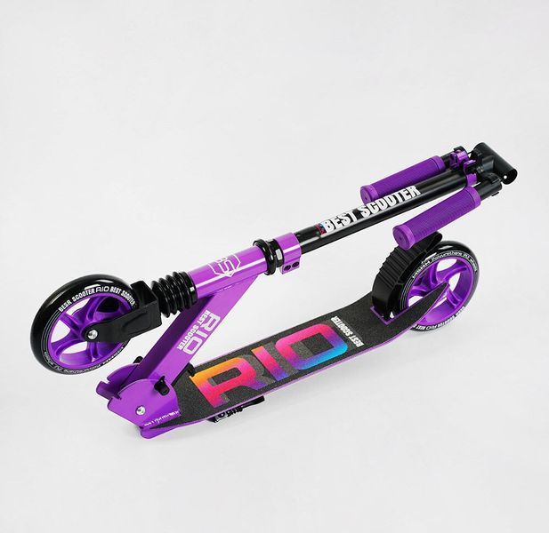 Дитячий двоколісний самокат для дівчинки "Best Scooter" R-84240, колеса PU 145 мм, передній амортизатор R-84240 фото
