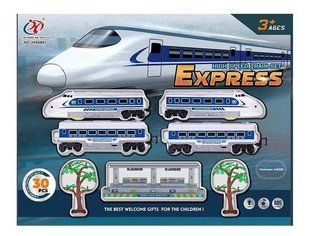 Залізниця JHX 6693, 37 елементів, зі звуком і світлом, довжина шляху184 см JHX 6693 фото