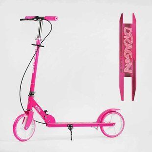 Самокат двоколісний для дівчинки з ручним гальмом D-61073 Best Scooter, колеса PU 20 см, до 70 кг D-61073 фото