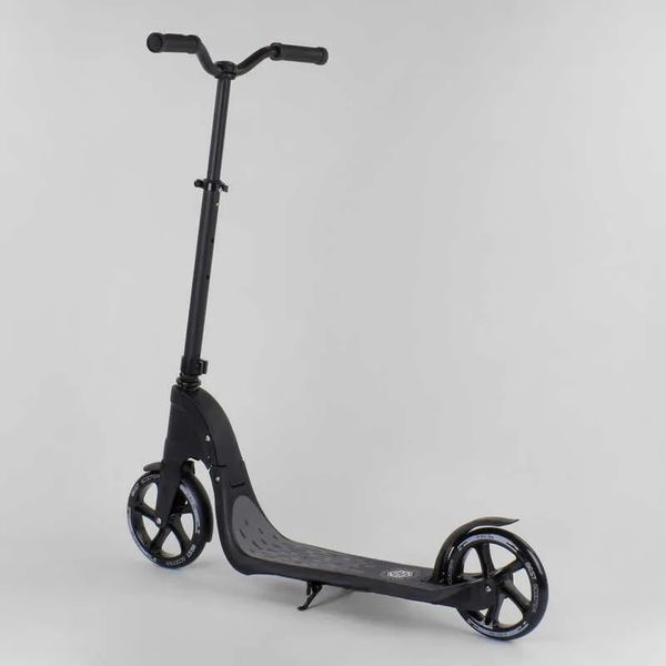 Дитячий двоколісний самокат Best Scooter 72378 Чорний, колеса PU 20 см, трюковий, кермо на 360&deg;, від 8 років 72378 фото