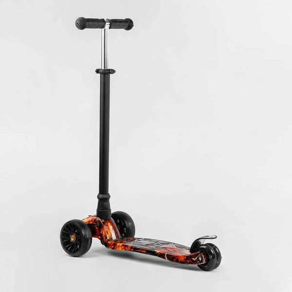 Дитячий самокат триколісний MAXI Best Scooter S-10606, знімне кермо до 87 см, колеса PU зі світлом S-10606 фото