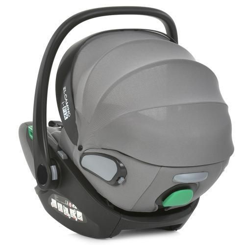 Автокрісло дитяче ME 1110 i-FIX Simply Gray для новонароджених з анатомічним вкладишем ME 1110 Jet Black фото