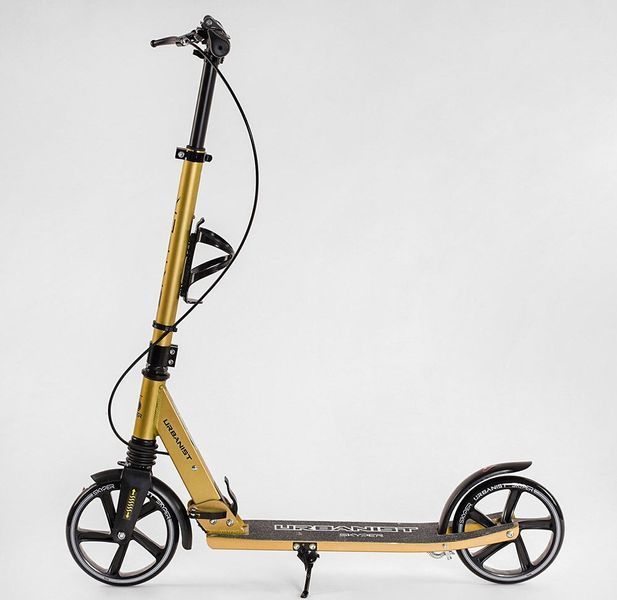Самокат двухколесный Urbanist Skyper SY-03648 Желтый, ручной тормоз с колесами PU 200мм, 1 амортизатор SY-03648 фото