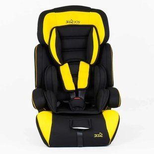 Автокрісло дитяче 9-36 JOY 6960 Y Жовте, група 1/2/3, від 9 місяців до 12 років, з бустером 6960 Y фото
