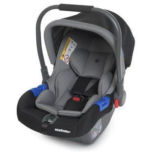 Дитяче автокрісло 0+ для новонародженого NEWBORN ME 1043 Royal Gray з вкладкою для підтримки тіла ME 1043 Royal Gray фото