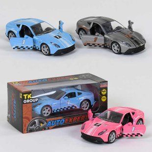 Машинка колекційна металопластик ТК 120017 "Auto Expert", 3 кольори, інерція, відчиняються двері, в коробці ТК 120017 фото