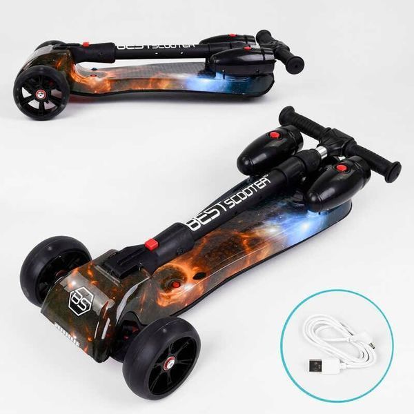 Триколісний самокат із турбінами Best Scooter MAXI 65884, з парогенератором, музикою 65884 фото