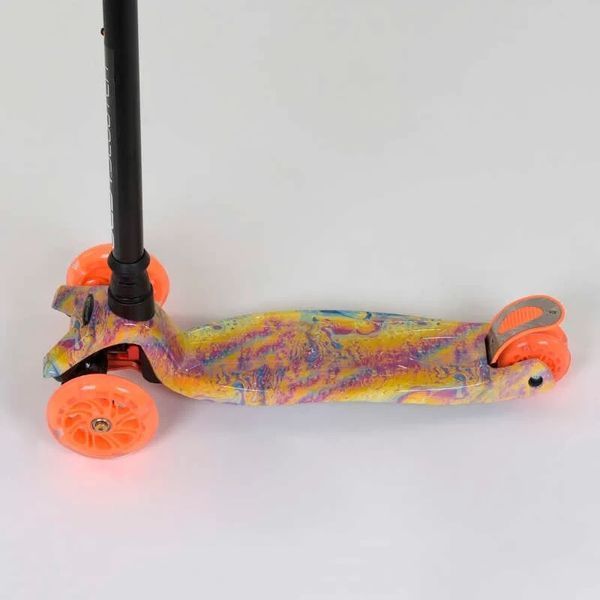 Дитячий триколісний самокат 779-1340 MAXI "Best Scooter", колеса PU, СВІТ, трубка керма алюмінієва 779-1340 фото