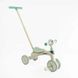 Дитячий велосипед-велобіг із батьківською ручкою Best Trike BST-410 Біло-бірюзовий, рама нейлон BST-307 фото