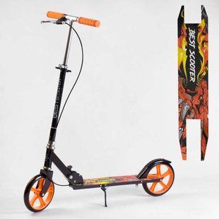 Самокат двоколісний дитячий 94621 "Best Scooter" з ручним гальмом, колеса PU-20 см, до 70 кг 94621 фото