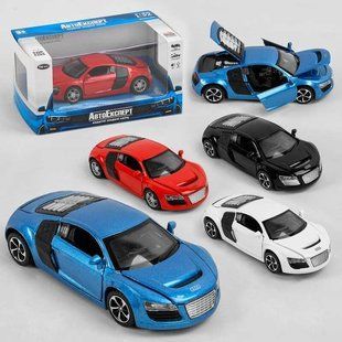 Машина металопластик LF - 23079 "АвтоЕксперт", 4 кольори, 1:32, світло, звук, інерція, відчиняються двері, LF - 23079 фото