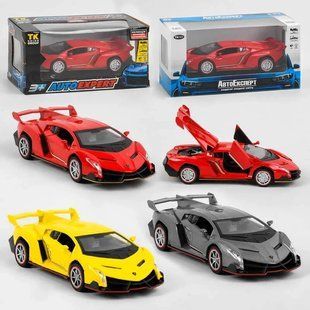 Машинка 81322 "Авто Експерт", 3 кольори, металопластик, 1:32, світло, звук, інерція, відчиняються двері, 81322 фото