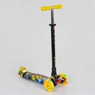 Дитячий триколісний самокат 779-1394 MAXI "Best Scooter", колеса PU, СВІТ, трубка керма алюмінієва 779-1394 фото