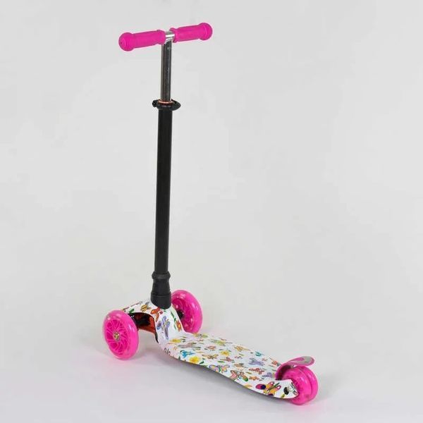 Дитячий триколісний самокат 779-1396 MAXI "Best Scooter", колеса PU, СВІТ, трубка керма алюмінієва 779-1396 фото
